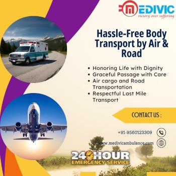Medivic Corpse Transportation in Vellore can be arranged as per Your Necessities