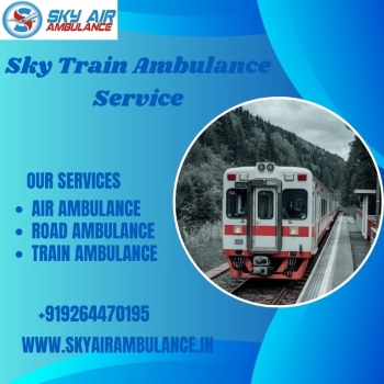 Select Sky Train Ambulance Services in Bhopal under the Doctors Support Team