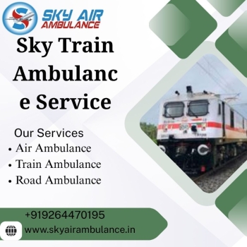Avail Sky Train Ambulance Service in Raipur with Experienced Medical Team