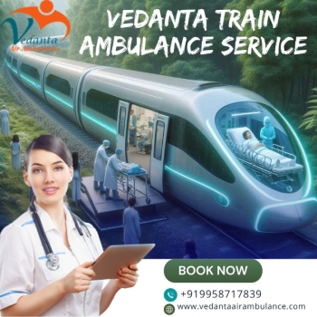 In Kolkata, Vedanta Train Ambulance offers all the required medical services