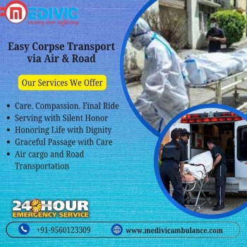 Medivic Hearse Transportation in Varanasi Is an Excellent Substitute Provider with Advanced Facilities
