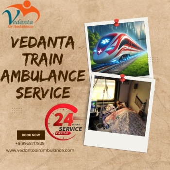 Vedanta offers the Tightest Patient Approach Train Ambulance in Bangalore at Night