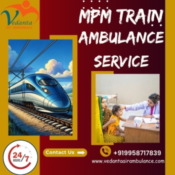 The greatest group of medical professionals in Patna is provided by Vedanta Train Ambulance