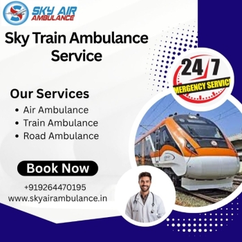 Use Sky Train Ambulance Services to shift your critical patient in Jabalpur with high tech medical setup