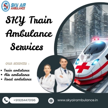 Hire the best Sky Train Ambulance Services in Jamshedpur under a specialist doctor and a paramedic team