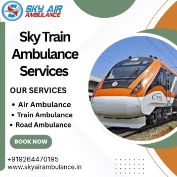 Choose Sky Train Ambulance Services in Jamshedpur to transport your injured patient comfortably