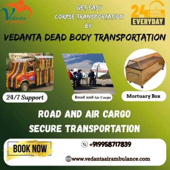 Vedanta Dead Body Transportation in Varanasi Keeps the Dead Body in a Mortuary Box