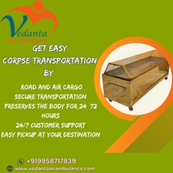 Vedanta hearse transport service in Chennai is readily available