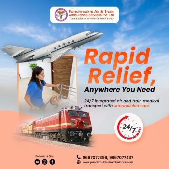 Panchmukhi Train Ambulance Service in Bangalore Offers Excellent Health Care Facility
