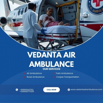 Urgently transferring your patient from Raipur to Hyderabad by Vedanta Air Ambulance