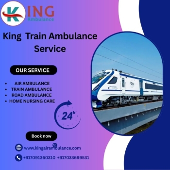 King Train Ambulance Service in Varanasi provides transfer facility to your patient