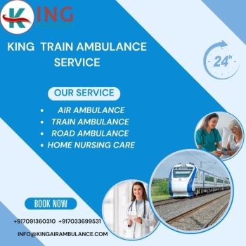 King Train Ambulance Service in Jamshedpur provides a comfortable transportation facility to your patient