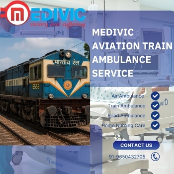Medivic Aviation Helps You Travel Panic-Free In a Train Ambulance in Lucknow