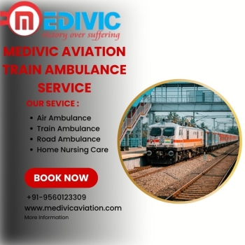 Transfer Patients At The Most Competitive Rates with Medivic Aviation Train Ambulance in Kolkata