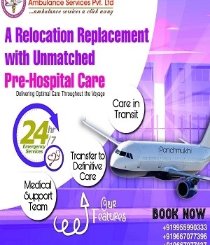 Get Comfort and Safety Panchmukhi Air Ambulance in Ranchi with Doctor