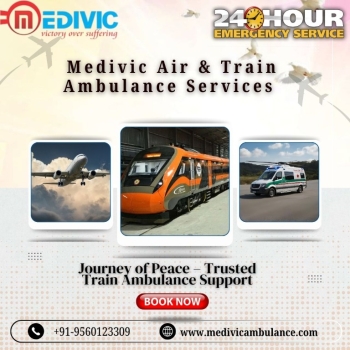 Medivic Train Ambulance in Patna- Travel in the Presence of a Highly Dedicated Team