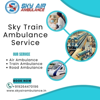 Highly reliable Sky Train Ambulance Services in Varanasi