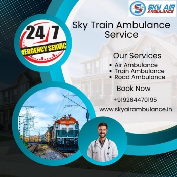 Sky Train Ambulance provides the safest service in India
