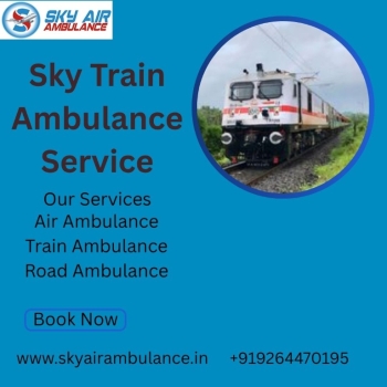 Avail Sky Train Ambulance service in Silchar with an experienced medical team