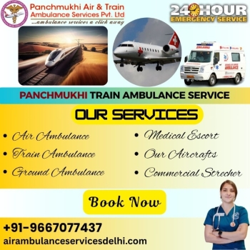 Panchmukhi provides complete monitoring during the journey in Delhi in its train ambulance