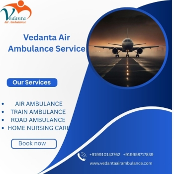 Vedanta Air Ambulance service in Gaya provides the cheapest and best transportation facility patient