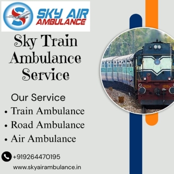 Book Sky Train Ambulance Service in Raipur for Care Transfer of Patient