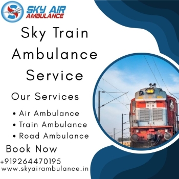 Book Sky Train Ambulance Service in Jabalpur with an Affordable Medical Team