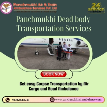 Panchmukhi funeral Transportation in Ranchi with arranging corpse transit full secure