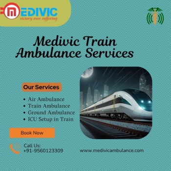 Medivic Offers Time-Bound Transit of Sick Patients from Patna to Delhi in Its Train Ambulance