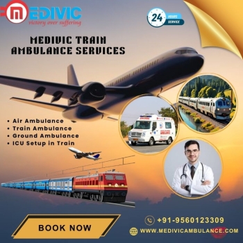 Utilize Medivic Train Ambulance in Ranchi is prepared to be alongside you in every situation