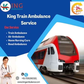 MPM Train Ambulance in Jamshedpur provides a reliable and life-saving facility to the patients