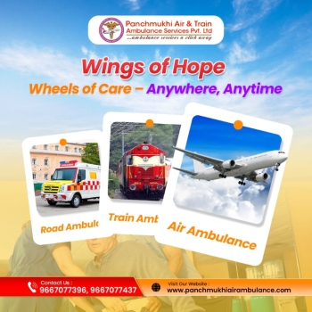 Always Shift an Emergency Patient from Dibrugarh by Panchmukhi Air Ambulance