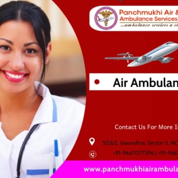 Now Choose Commercial Aircraft Ambulance in Allahabad by Panchmukhi