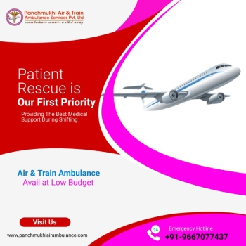 Use 24 Hours Patient Shifting ICU Care Panchmukhi Air Ambulance in Siliguri