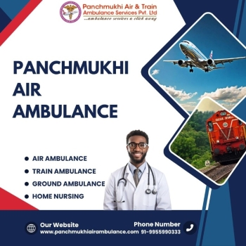 With Trustworthy Medical Staff, Get Panchmukhi a Top Air Ambulance from Guwahati