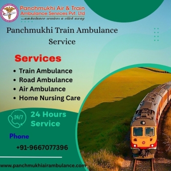 Panchmukhi Train Ambulance from Guwahati- Risk of Traveling for Longer Hours is Minimal