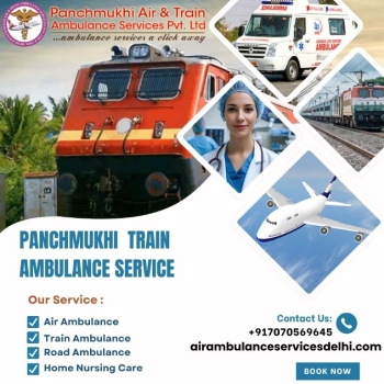 Panchmukhi Train Ambulance from Patna provides a reliable medical service