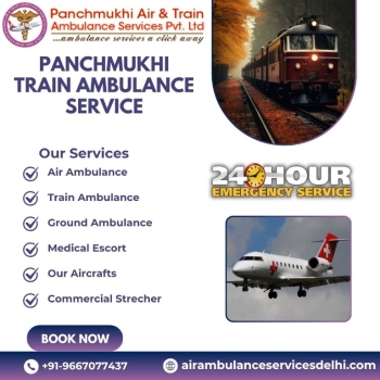 Panchmukhi Train Ambulance from Guwahati provides Medical Transfer with full Safety