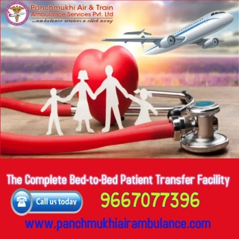 Always Shift an Emergency Patient from Dibrugarh by Panchmukhi Air Ambulance