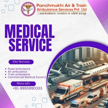 Panchmukhi Low Cost Train Ambulance in Delhi- Never charging more than the expected amount