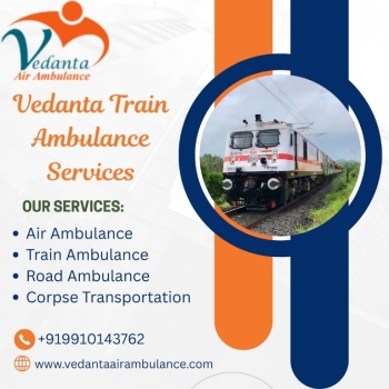 Vedanta Train Ambulance takes care of all patients' needs throughout the shifting