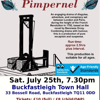 The Scarlet Pimpernel - Buckfastleigh Town Hall - theatre period drama