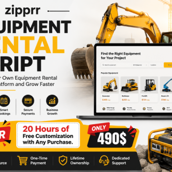 How a Contractor Monetized Gear with Zipprr Equipment Rental Script for $490