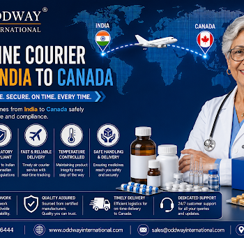 Courier Medicines from India to Canada for Bulk Healthcare Supply | Oddway International