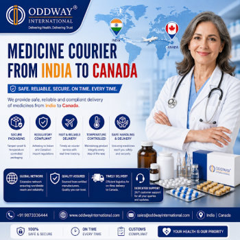 Medicine Courier from India to Canada for Pharmaceutical Supply