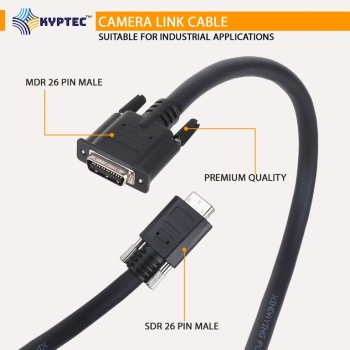 SDR-26 Pin Male to MDR-26 Pin Male Industrial Camera Link Cable – Kyptec Automation®