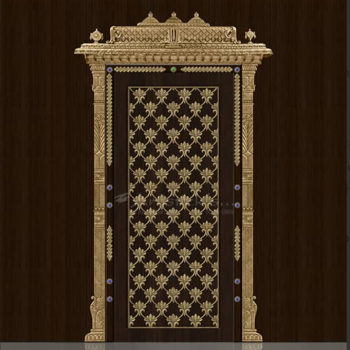 Lakshnas Pooja Room Doors and Decorative Brass Door Designs
