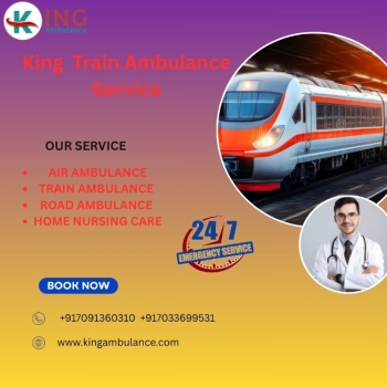 Through King Train Ambulance Service, your patient is provided a life-saving transfer facility in Bhopal.