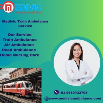 Medivic Aviation Train Ambulance Services in Raipur for Critical Health Cases