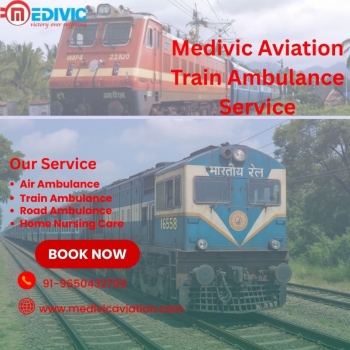 Medivic Aviation Train Ambulance Services in Ranchi Are Designed For Patient Transfers